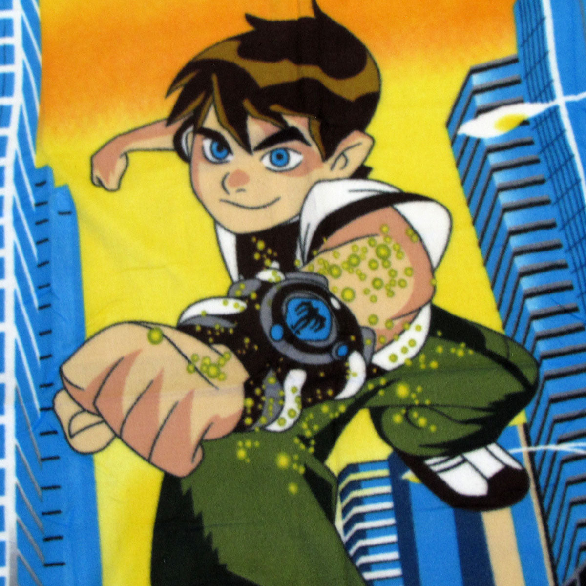 Premium Ben 10 Hero Polar Fleece Throw Rug - 130 x 160cm