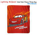 Premium Lightning McQueen Polar Fleece Throw Rug - 130 x 160cm