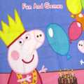 Premium Peppa Pig Birthday Party Polar Fleece Throw Rug - 130 x 160cm