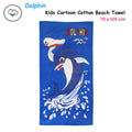 Bloomington Dolphin Cotton Beach Towel - 70 x 140cm