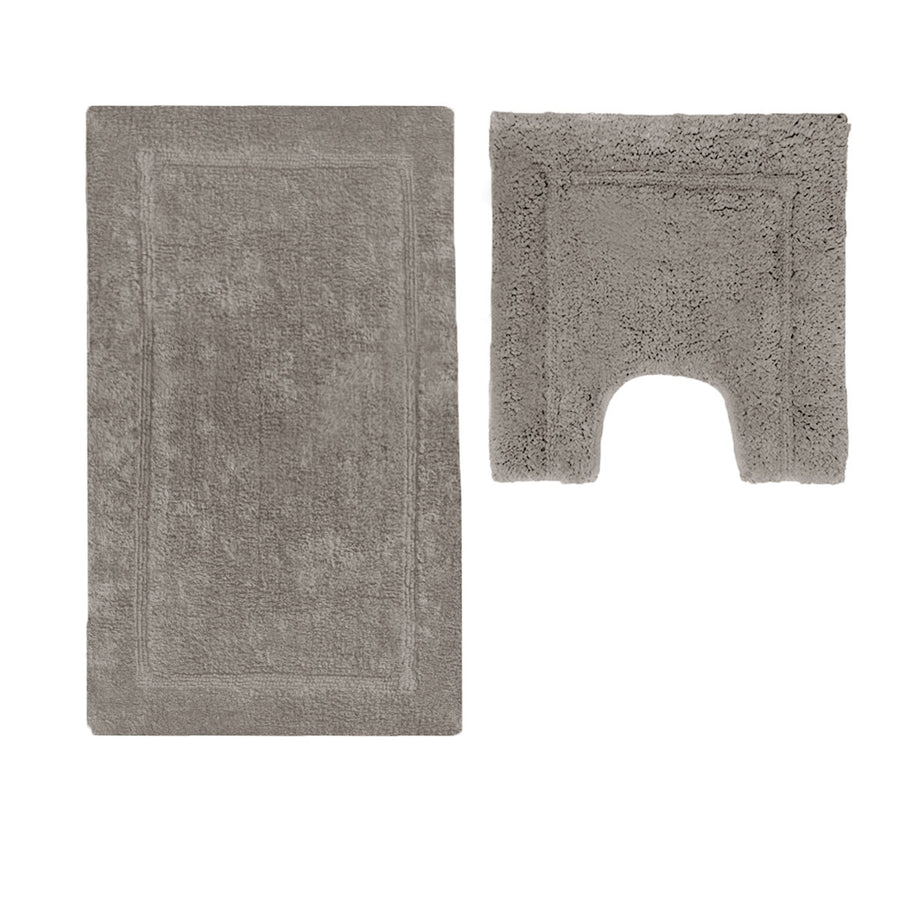 Premium Axel Cotton Bath Mat Set with 2200GSM Feel - Latte, 2 Piece