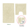 Premium Axel Cotton Bath Mat Set with 2200GSM Feel - Vanilla, 2 Piece