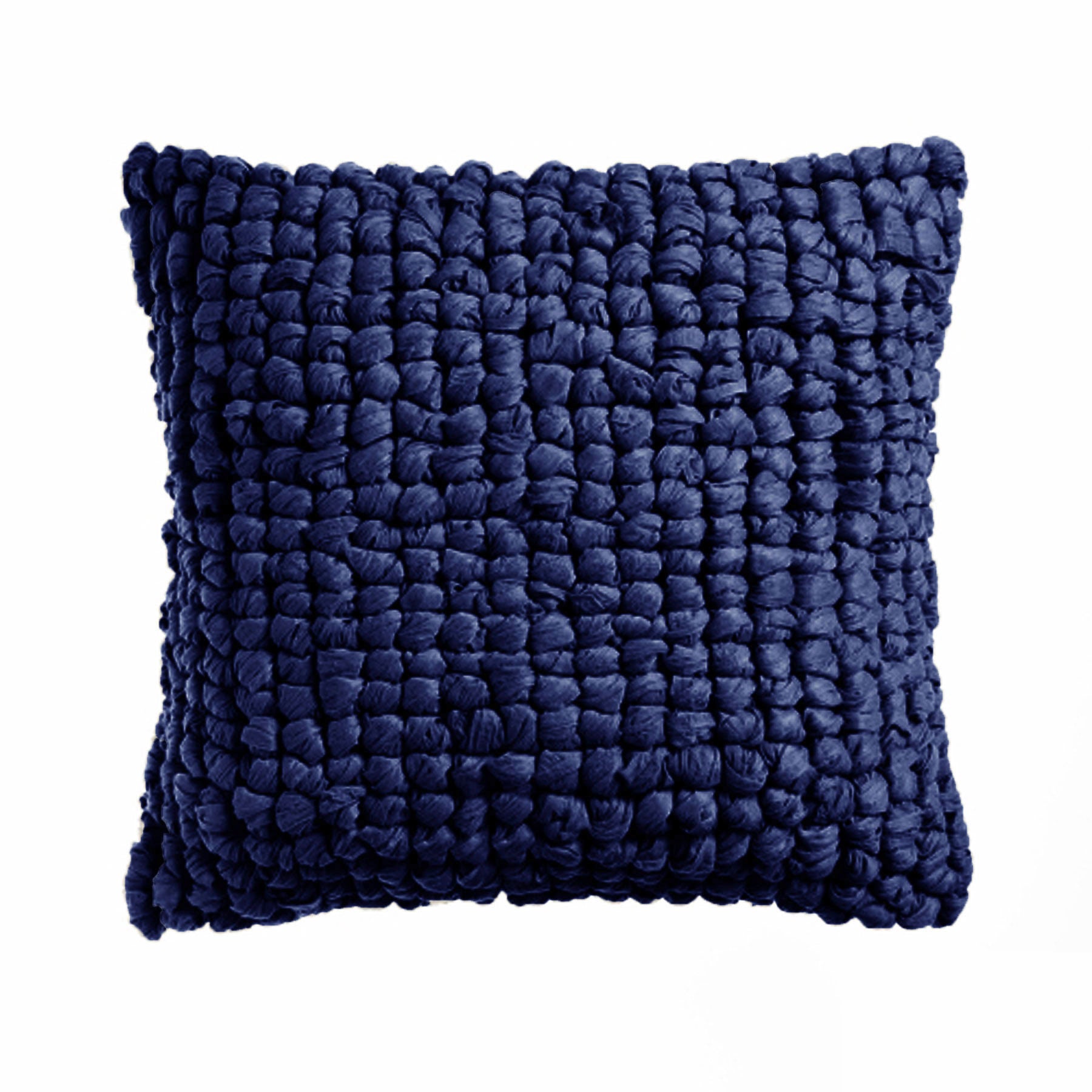 Premium Shoreham Appliqued Filled Cushion - Navy, 45 x 45cm