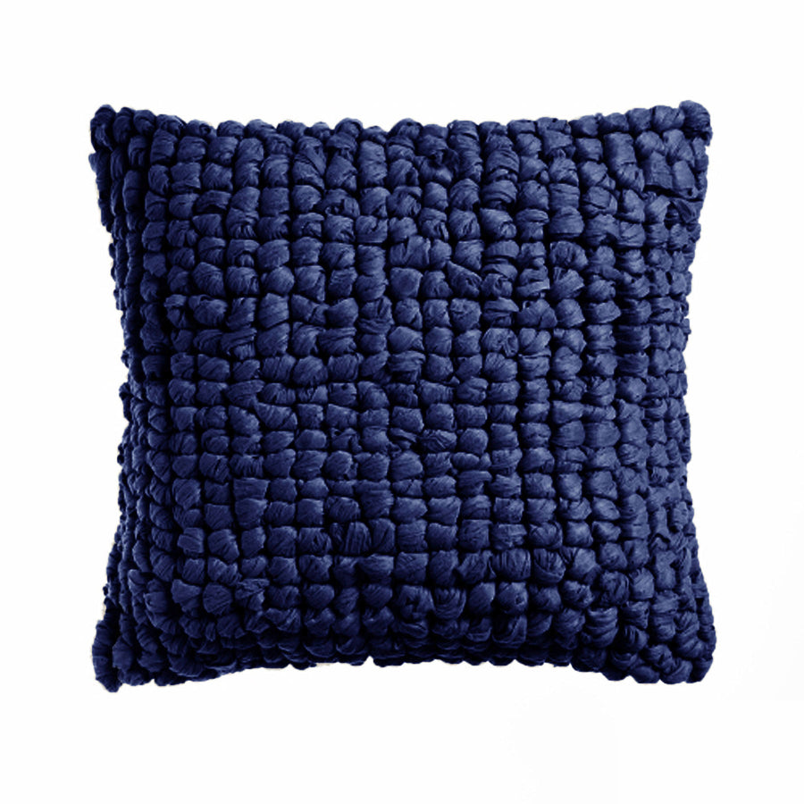 Premium Shoreham Appliqued Filled Cushion - Navy, 45 x 45cm