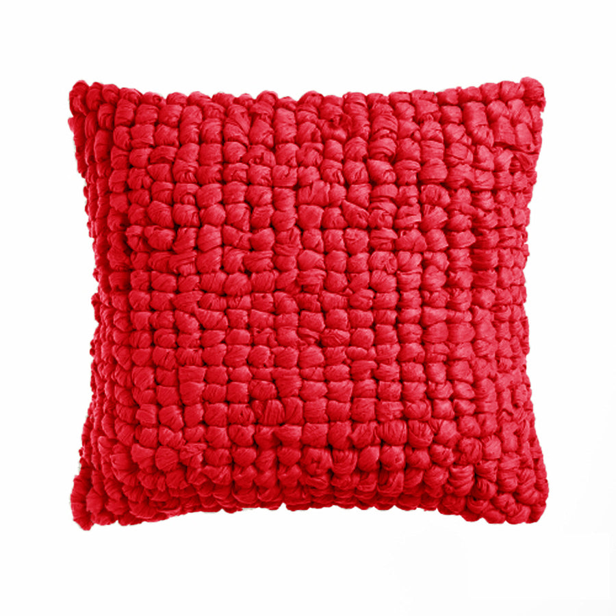 Premium Shoreham Appliqued Filled Cushion - Red, 45 x 45cm