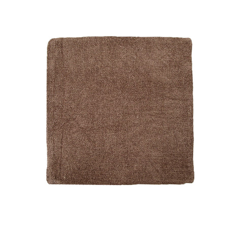 Impressions Australia Oxford Chenille Cushion Cover 45 x 45 cm - Brown, Solid Colour - SuperSaverAU - view 1