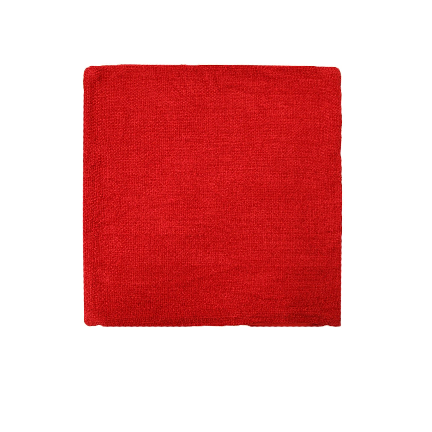 Impressions Australia Oxford Chenille Cushion Cover 45 x 45 cm - Red, Solid Colour - SuperSaverAU - view 1