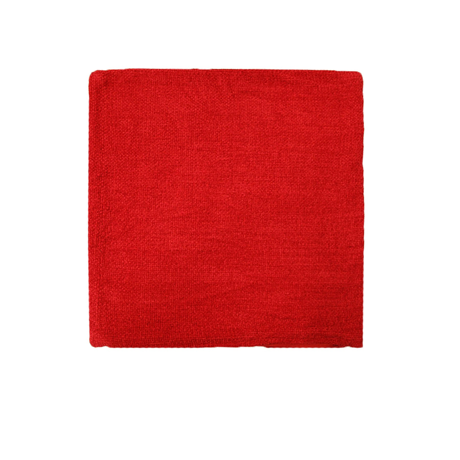 Impressions Australia Oxford Chenille Cushion Cover 45 x 45 cm - Red, Solid Colour - SuperSaverAU - view 1