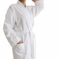 Jason Waffle Polyester Cotton Kimono 240GSM One Size Fit Most - White - SuperSaverAU - view 1