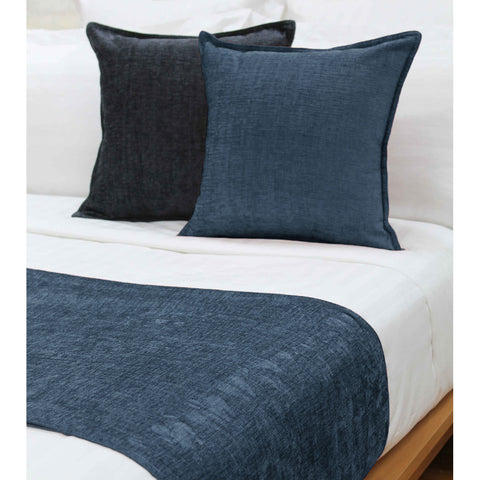 Jason Parker Ocean Bed Runner 225 x 58 cm - Chenille Design, Reversible, Polyester - SuperSaverAU - view 1
