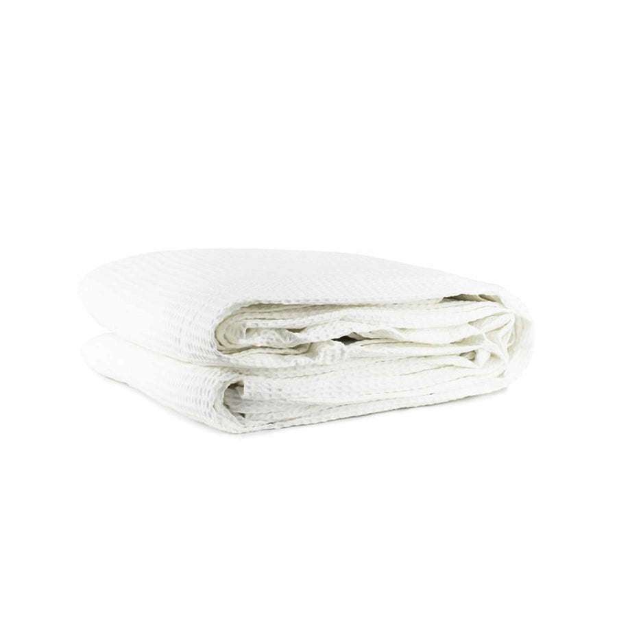 Jason Cotton Waffle Blanket White - 180 x 245 cm, 100% Cotton, Waffle Design - SuperSaverAU - view 1