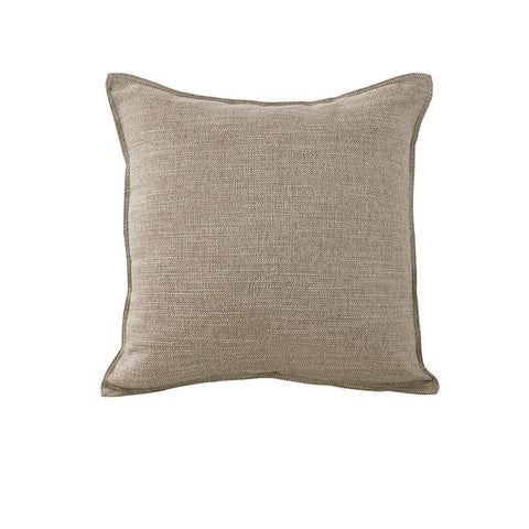 Jason Linen Look Square Filled Cushion 44 x 44 + 1 cm - Textured Design, Sand - SuperSaverAU - view 1