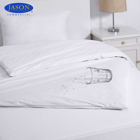 Jason Eva Clean Waterproof Quilt Protector – Super King, Zippered TPU Coated Jersey