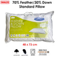 Jason Feather & Down Standard Pillow with Cotton Japara Cover - 48 x 73cm