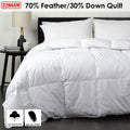 Jason 70% Feather 30% Down Quilt King - 240 x 210 cm, Cotton Japara Cover - SuperSaverAU - view 2
