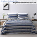 Jason Brighton Quilt Cover Set with Tonal Diamond Pattern - Midnight Blue, King