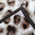 Premium Faux Mink Blanket with 750GSM Double Layer Design - Taupe Jaguar, Queen