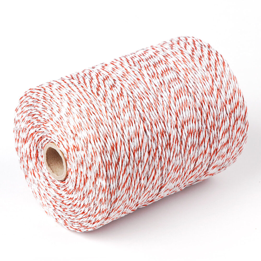 V465 500m Roll Polywire Electric Fence - 9 Strand Stainless Steel, Red & White