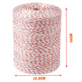 V465 500m Roll Polywire Electric Fence - 9 Strand Stainless Steel, Red & White - SuperSaverAU - view 4