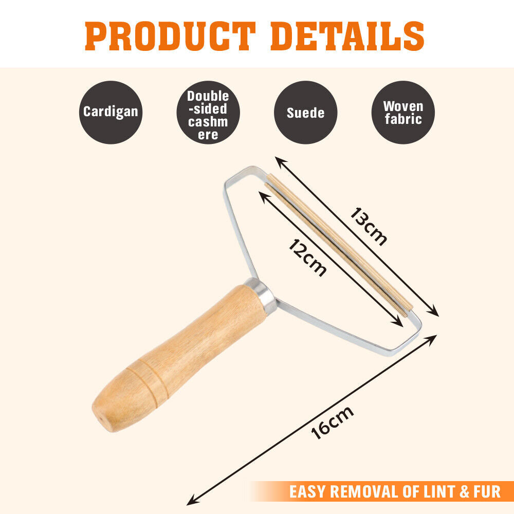 Portable Lint Remover for Pet Hair, Wood & Copper, Fast & Easy to Use - SuperSaverAU - view 4