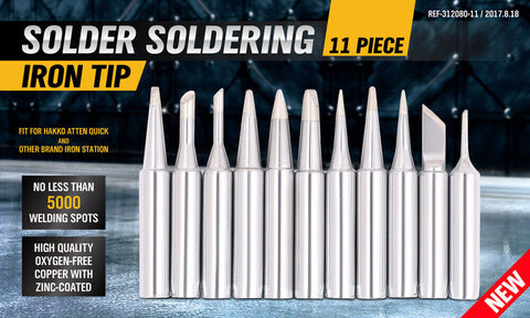 11Pc Soldering Iron Tips Solder Rework Lead Free Hakko Soldering Station AU - SuperSaverAU - view 2