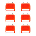 Premium 6 Pack Pegboard Storage Bins with Steel Hooks