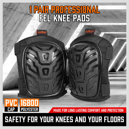 HORUSDY Knee Pads, Work Safety, Gel Cushion, High Density Foam, Pair