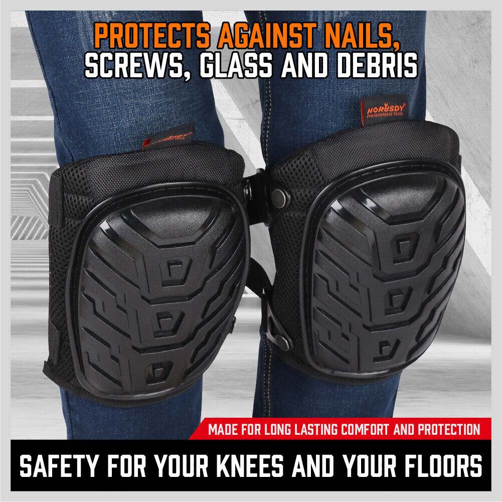 HORUSDY Knee Pads, Work Safety, Gel Cushion, High Density Foam, Pair - SuperSaverAU - view 4