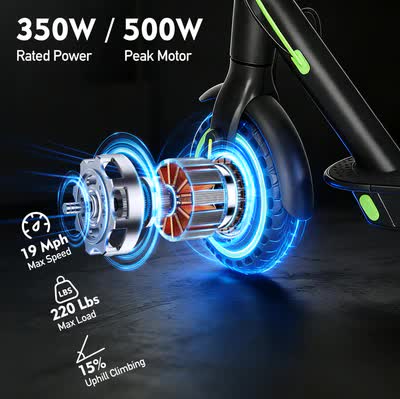 BUNA Classic Electric Scooter with 350W Motor & 25km Range