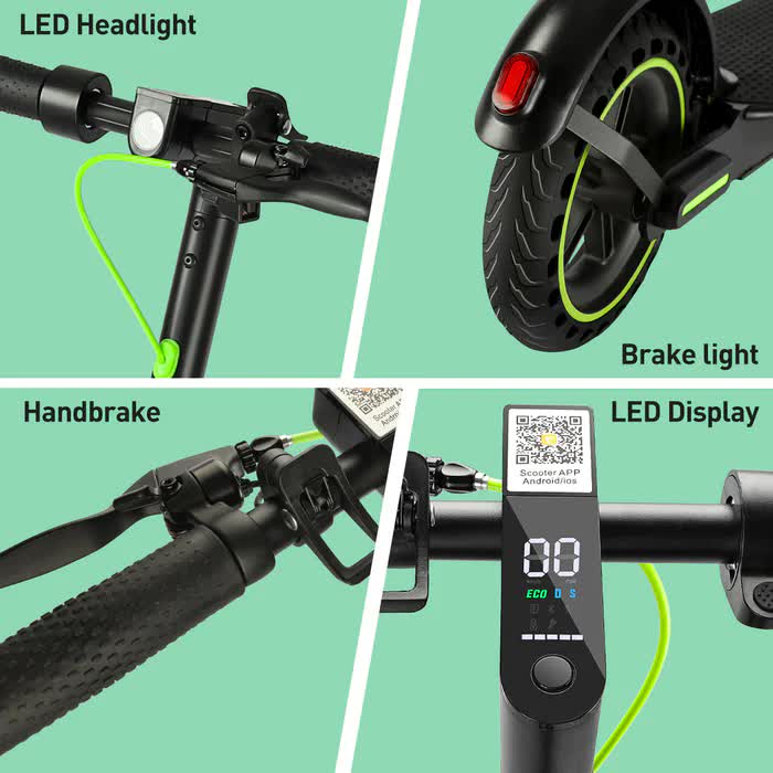 BUNA Classic Electric Scooter with 350W Motor & 25km Range