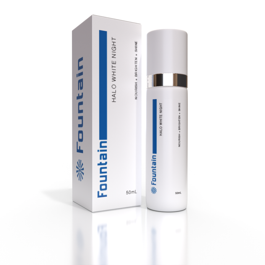 HALO WHITE Night Moisturizer 50ML - Plant-Based Anti-Aging, Brightening Formula - SuperSaverAU - view 1