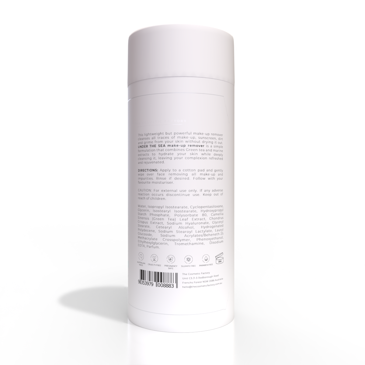 UNDER THE SEA Make-Up Remover 200ML | Hydrating Green Tea & Marine Extracts