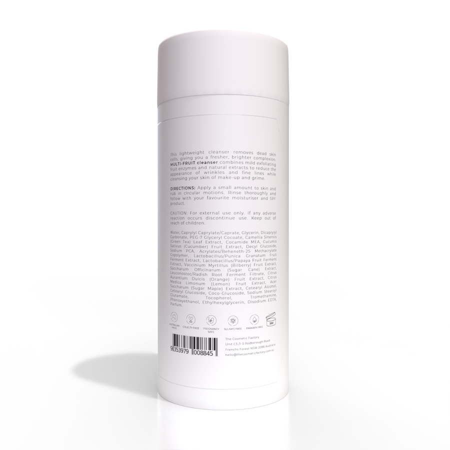 MULTI-FRUIT CLEANSER | 200ML - Exfoliating, Brightening, Anti-Aging Formula - SuperSaverAU - view 1
