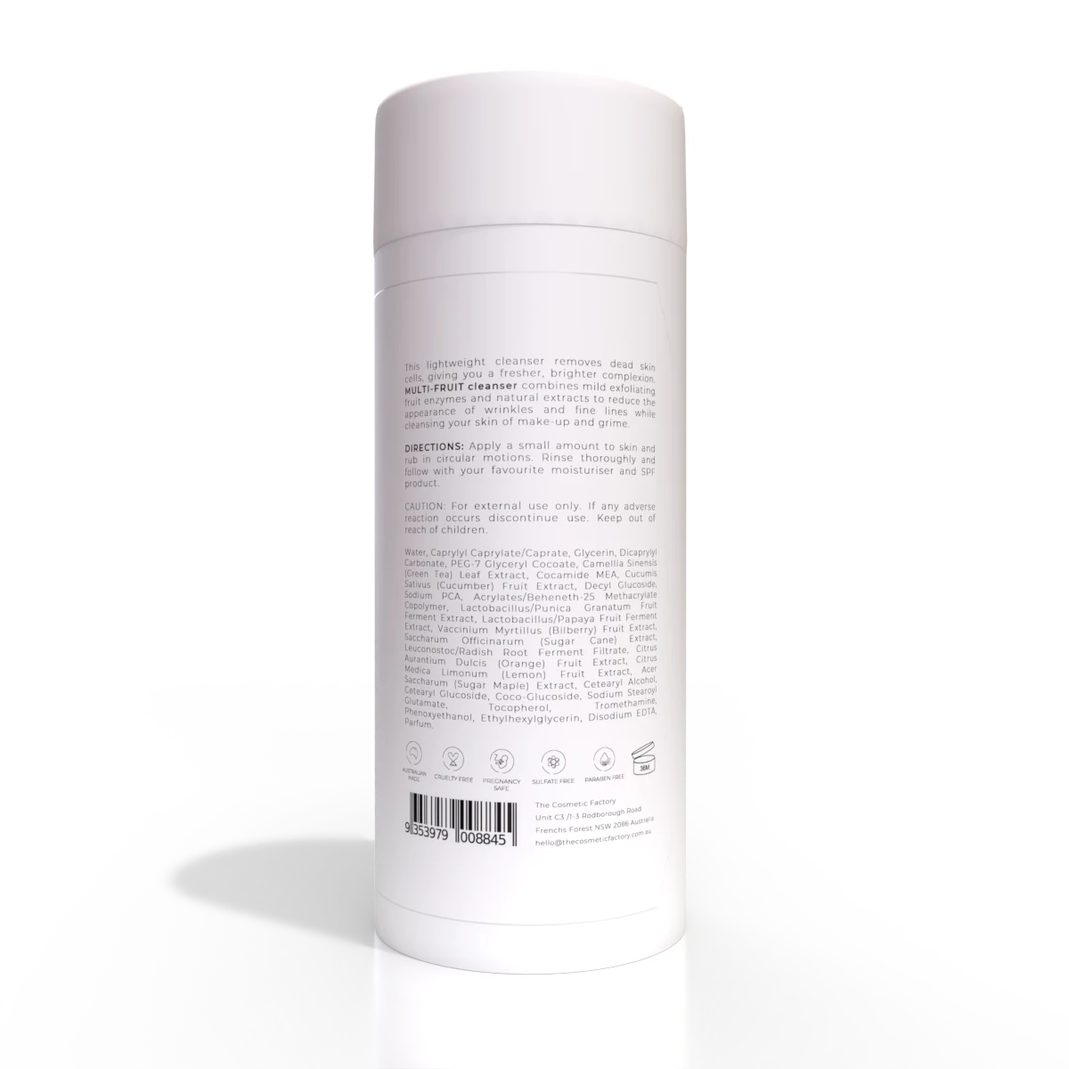 MULTI-FRUIT CLEANSER | 200ML - Exfoliating, Brightening, Anti-Aging Formula - SuperSaverAU - view 1