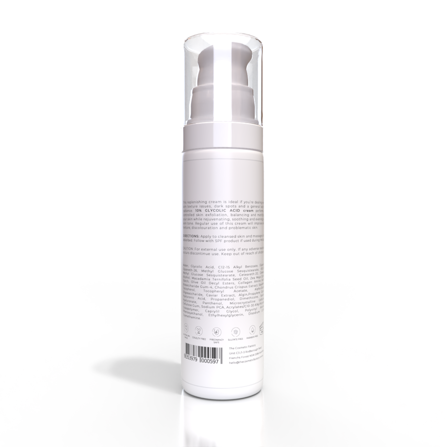 10% Glycolic Acid Cream | 50ML - Exfoliating, Radiance-Boosting, Even Skin Tone - SuperSaverAU - view 1