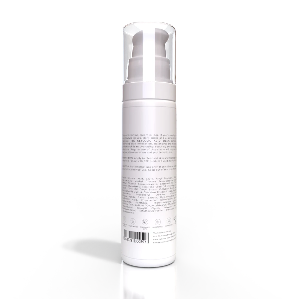 10% Glycolic Acid Cream | 50ML - Exfoliating, Radiance-Boosting, Even Skin Tone - SuperSaverAU - view 1