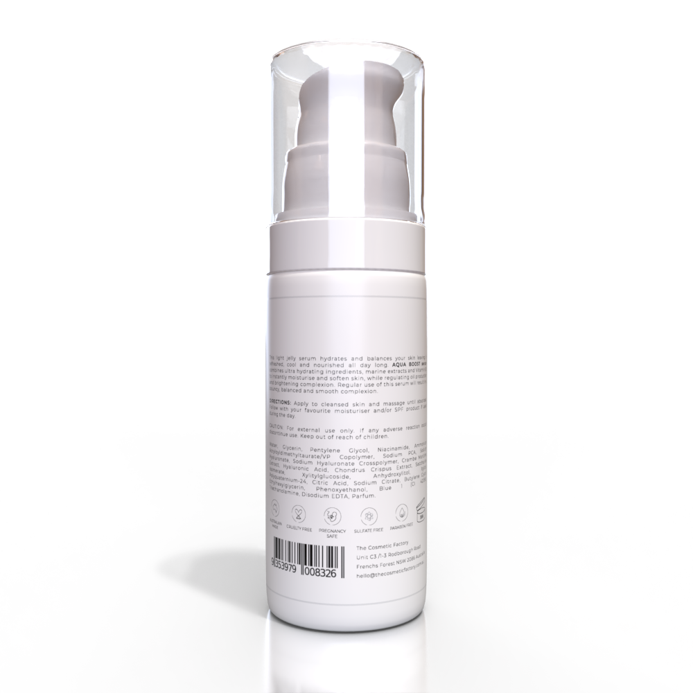 AQUA BOOST Serum | 30ML - Hydrating Jelly with Niacinamide & Marine Extracts - SuperSaverAU - view 1