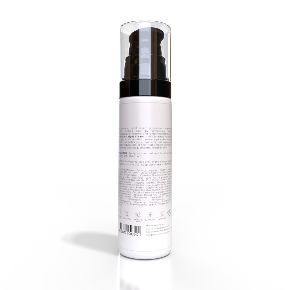 NUTRITIOUS Night Cream | 50ML - Hydrating, Collagen Boosting, Antioxidant Protection