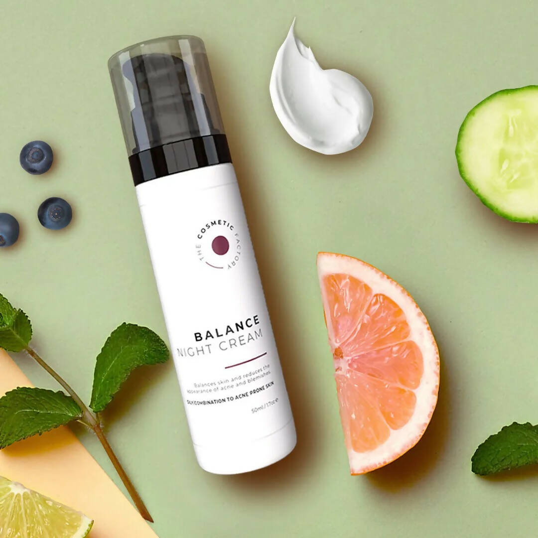 BALANCE Night Cream 50ML | Hydrating Cream for Oily/Combination Skin, Sebum Regulation
