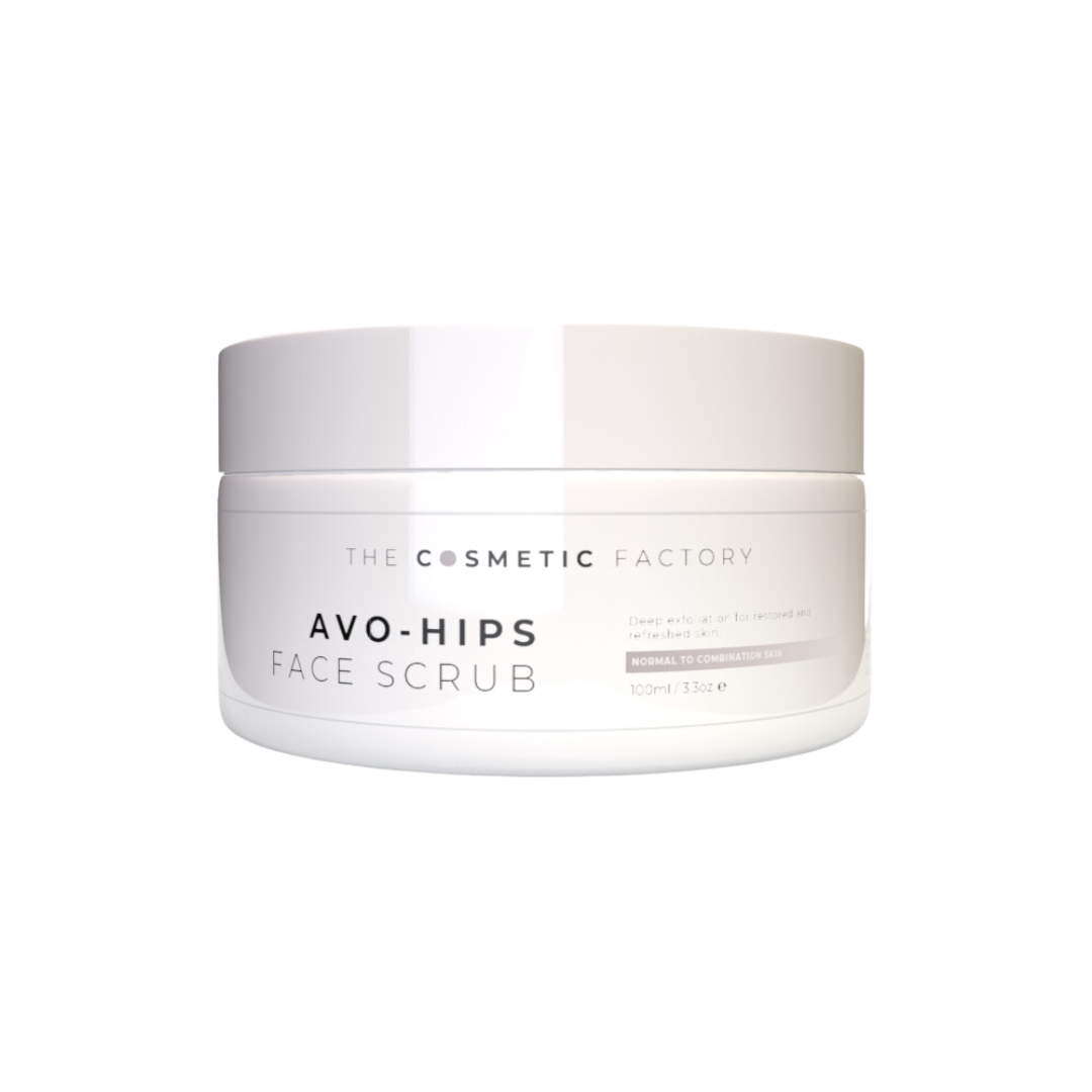 AVO-HIPS Face Scrub 100ML - Deep Exfoliation with Avocado & Rosehip Oils - SuperSaverAU - view 1