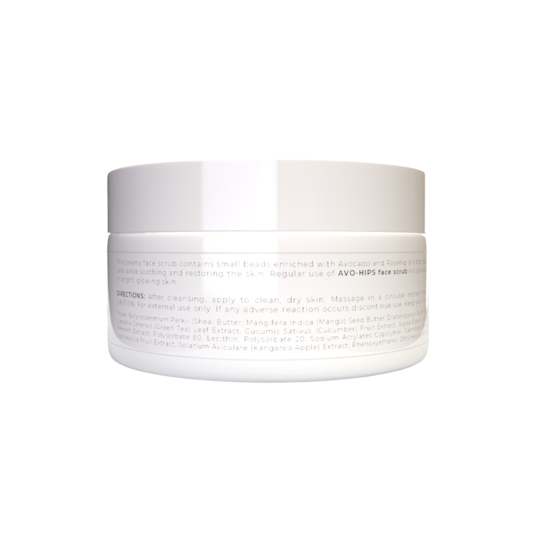 AVO-HIPS Face Scrub 100ML - Deep Exfoliation with Avocado & Rosehip Oils - SuperSaverAU - view 2