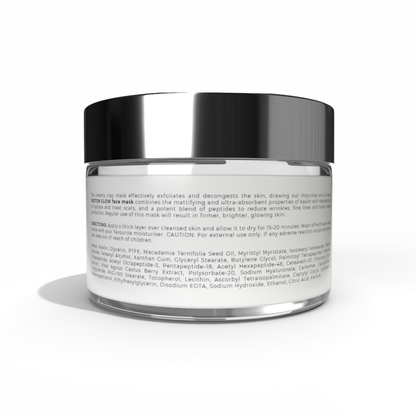 PROTON GLOW Face Mask | 50ML - Hydrating Clay Mask with Peptides for Oily Skin