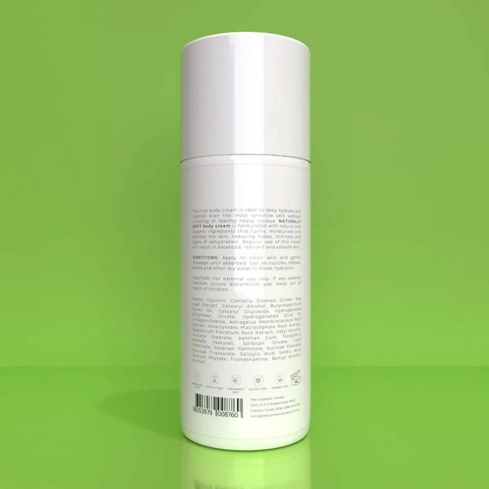 NATURALLY SOFT Body Cream | 200ML - Deep Hydration & Nourishment for Sensitive Skin - SuperSaverAU - view 1