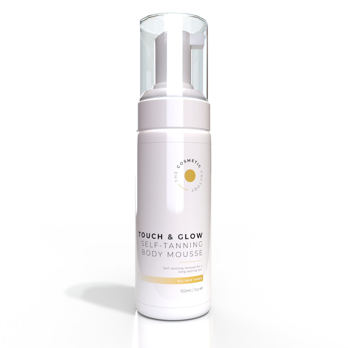 TOUCH & GLOW Self-Tanning Mousse 150ML - Streak-Free, Melanin Boosting, All Skin Tones