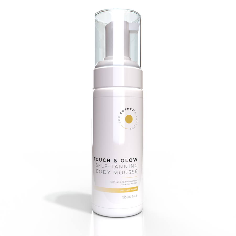 TOUCH & GLOW Self-Tanning Mousse 150ML - Streak-Free, Melanin Boosting, All Skin Tones - SuperSaverAU - view 1
