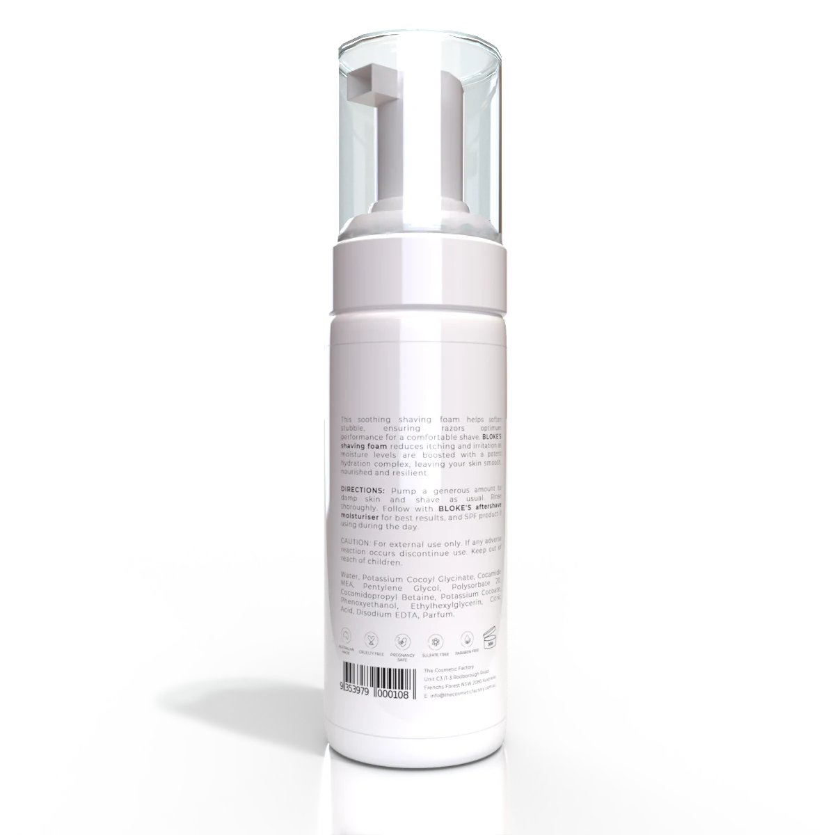BLOKES Shaving Foam 150ML - Soothing, Hydrating, Reduces Irritation - SuperSaverAU - view 1