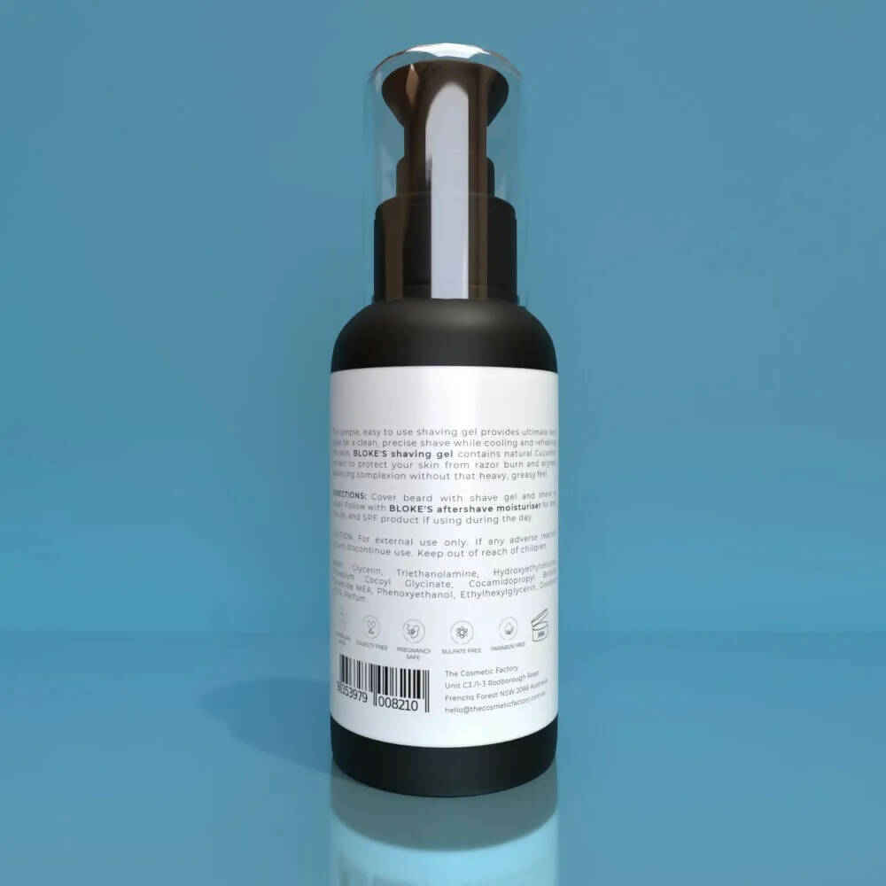 BLOKES Shaving Gel 100ML - Smooth Razor Glide, Cooling Cucumber Extract - SuperSaverAU - view 2