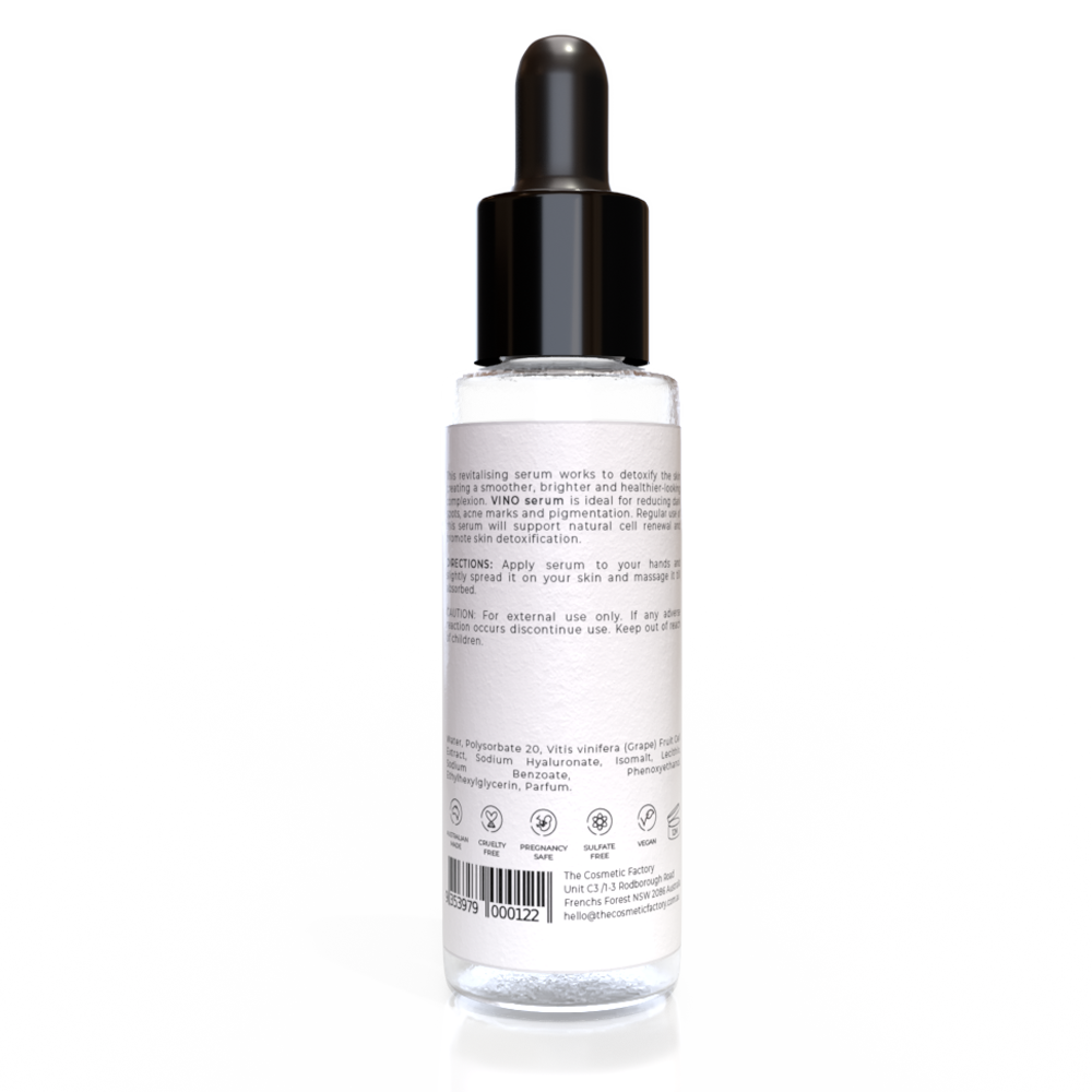 VINO Revitalising Serum 30ML - Detoxifies Skin, Reduces Dark Spots - SuperSaverAU - view 2