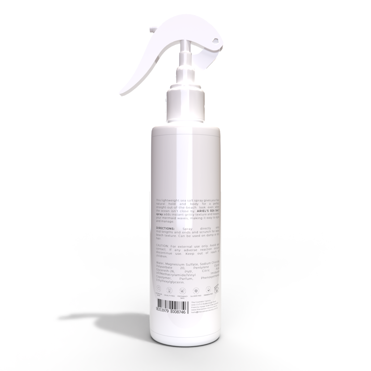 ARIEL'S SEA SALT SPRAY | 225ML - Natural Hold, Beachy Waves, True Creamy Coconut