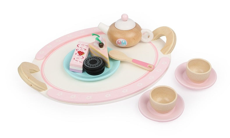 Kids Wooden Kitchen Tea Set Pretend Play - SuperSaverAU - view 2
